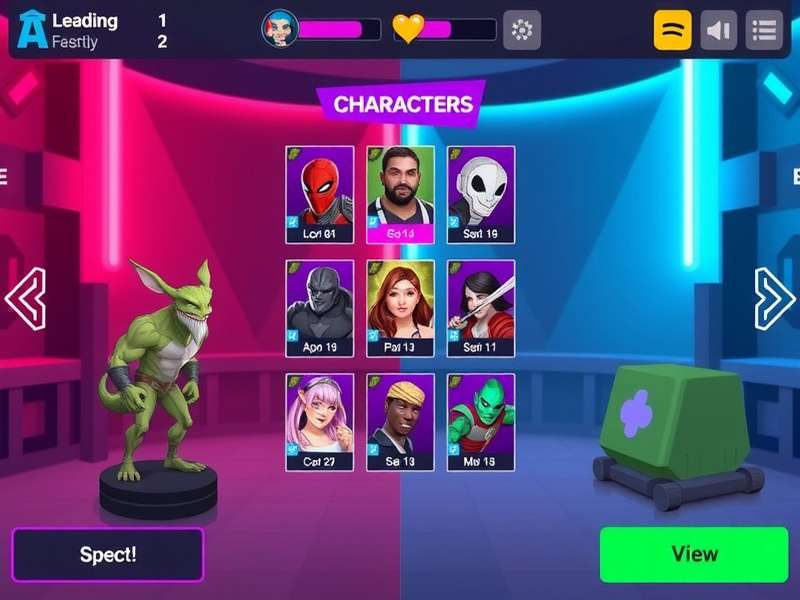 Pixel Duel Arena Character Selection